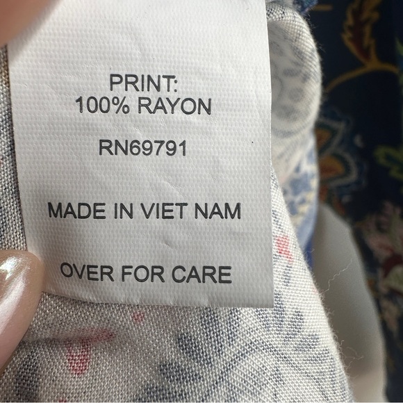 Anthropology Fig And Flowers Boho Top Size L - Picture 7 of 10